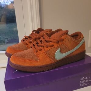 Nike Orange and Blue Sneakers